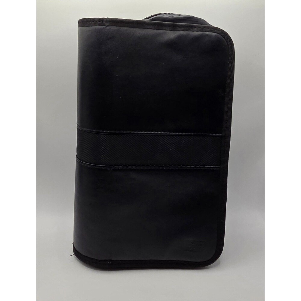 3 Older Case Logic CD/DVD Cases Wallets  Black Koskin Faux Leather 264 See Pics